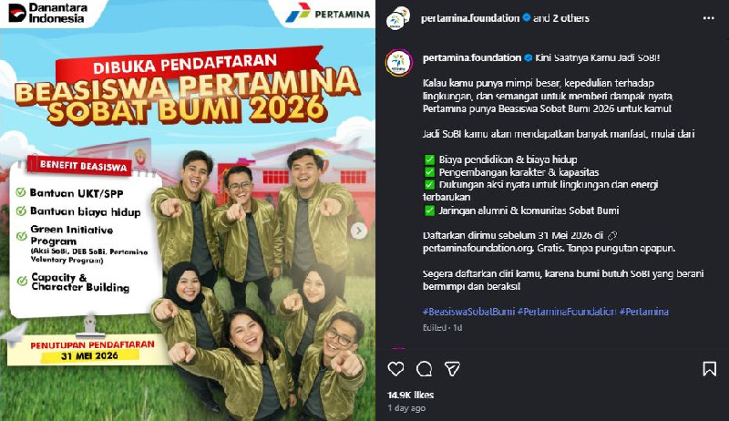 beasiswa pertamina